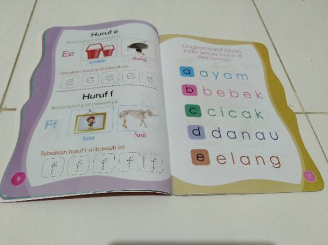 Buku Membaca Menulis ALFABET Untuk Anak TK