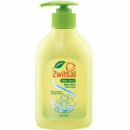 Zwitsal Natural Baby Bath Hair &amp; Body Aloe Vera 300ml / Sabun Shampo Bayi