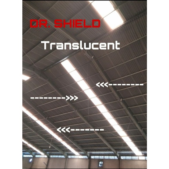 Atap UPVC dr Shield double layer semi Translucent RF1065/DR Shield twinwall semi translucent RF1065
