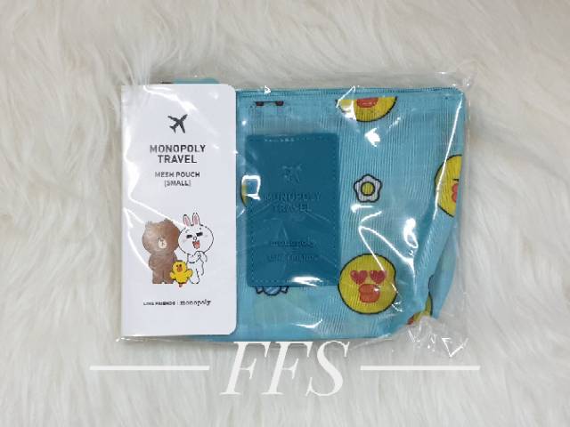 LINE FRIENDS Travel Mesh Pocket Pouch by Monopoly