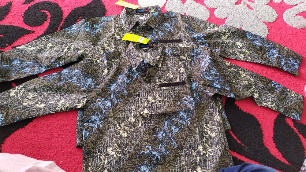 Medellin Kemeja Anak Batik Panjang Premium 201129 Army