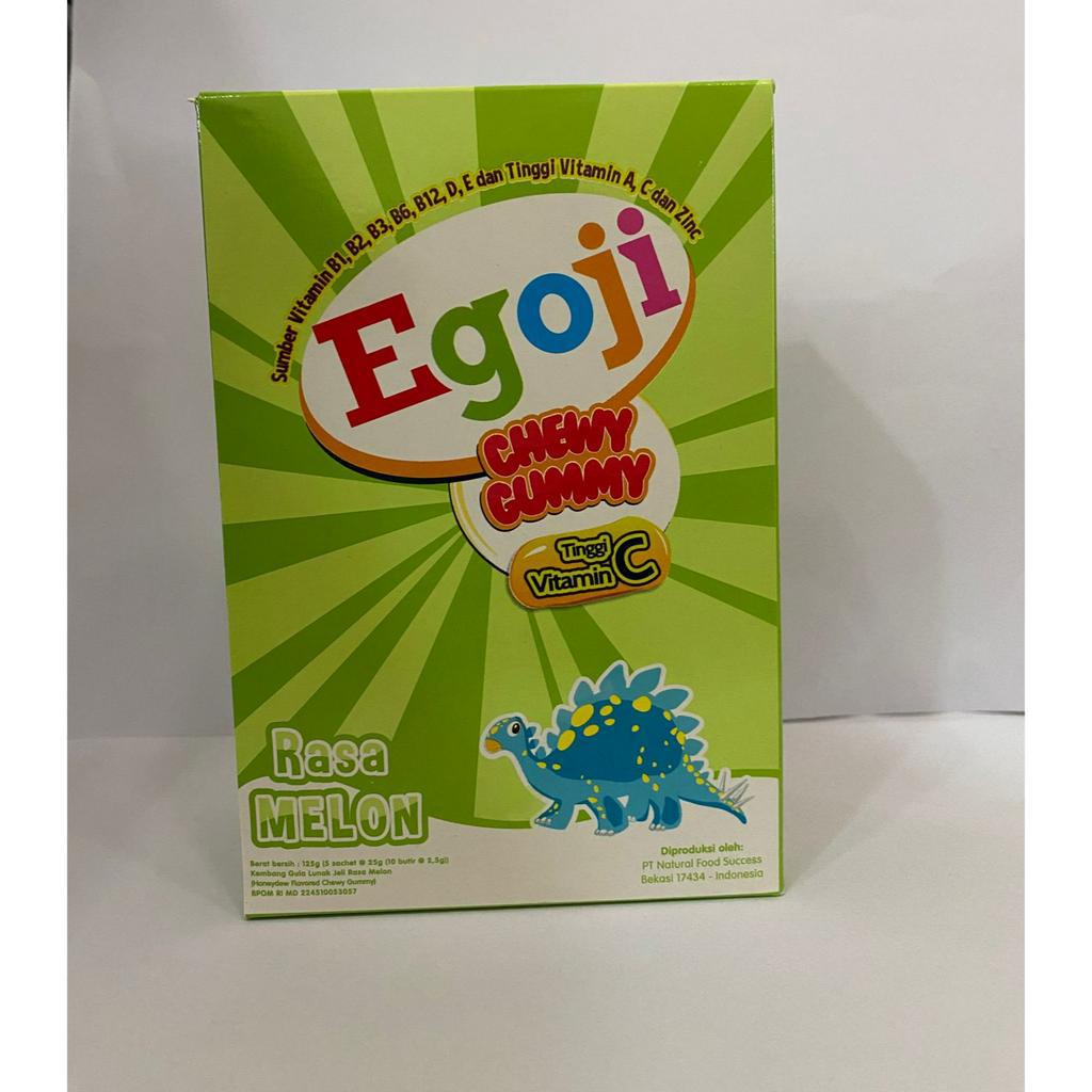 Egoji Chew Gummy Lemon Sachet isi 10 Butir