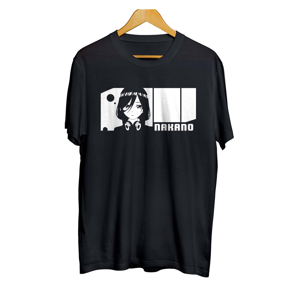 Kaos distro anime MIKU NAKANO WAIFU - 5 TOUBUN NO HANYOME material cotton combed 30s