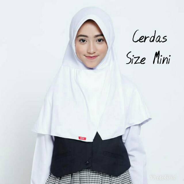 Bergo Jilbab Kerudung Sekolah CERDAS SIZE MINI ZOYA Original