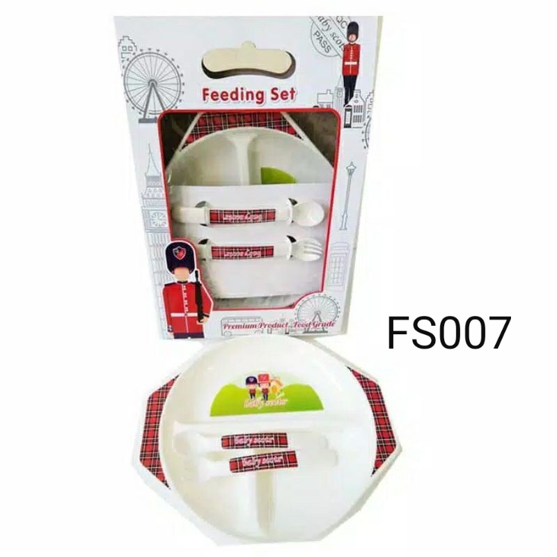 BABY SCOTS FEEDING SET Perlengkapan Makan Bayi / Kado Bayi / SetTempat Makan Bayi