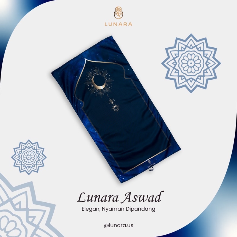 Sajadah travel premium Lunara Aswad