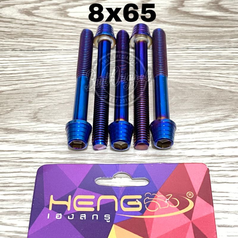 baut probolt kerucut blue 8x65 drat 12 panjang 6.5cm original heng