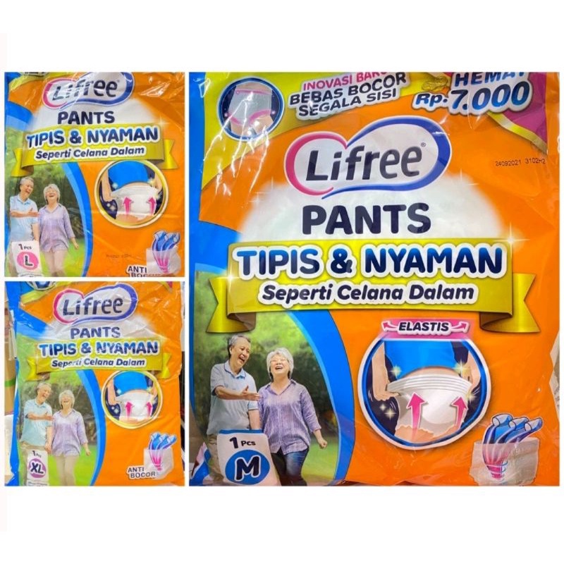 popok dewasa diaper Lifree pants sachet