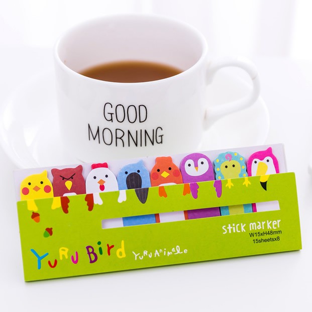 Sticky Note Memo Papers Yuru Series-YURU Bird