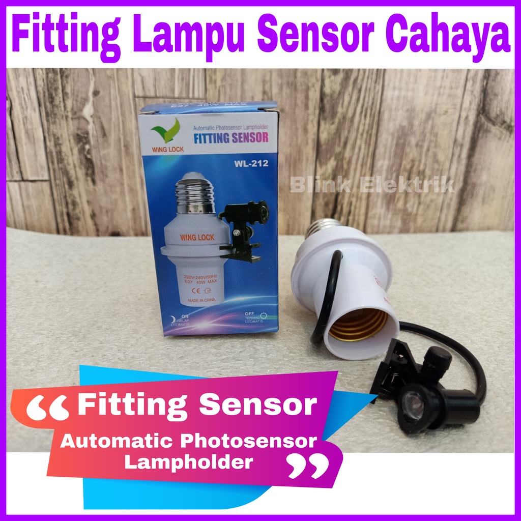 Fitting sensor cahaya Wing Lock / Koss