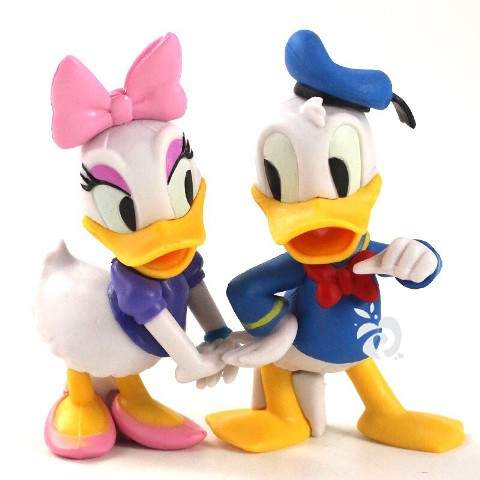 Donald Daisy Duck Figure Set 2 Mainan Pajangan Miniatur Desi Donal Bebek Topper Fg707 Shopee Indonesia