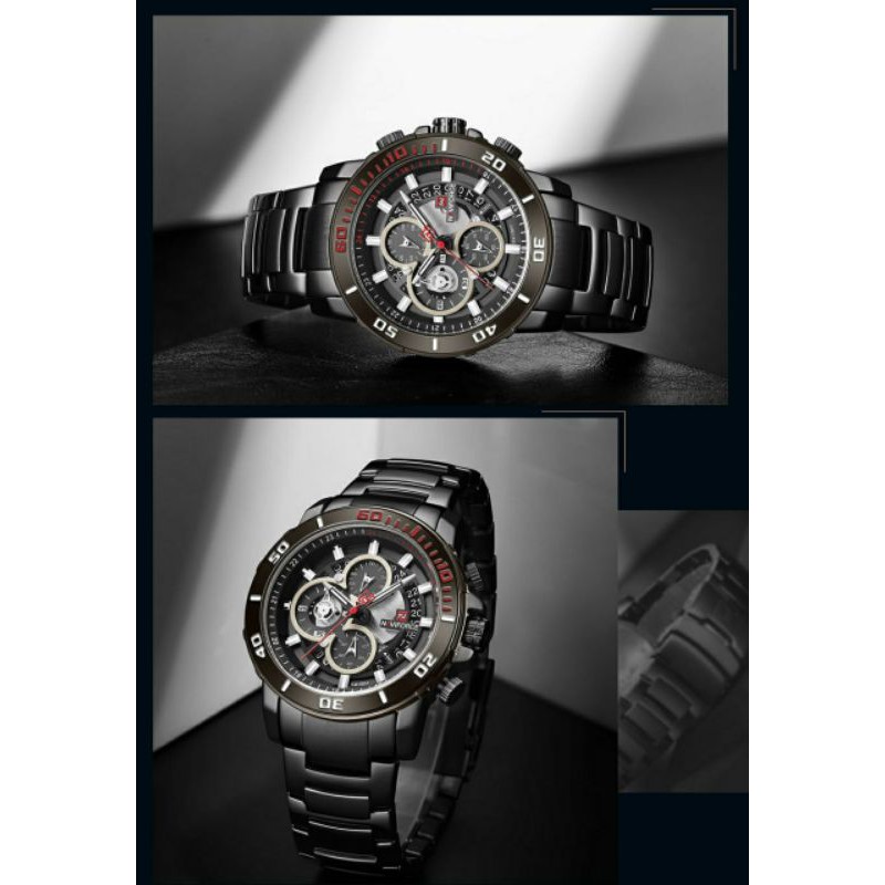 Jam Tangan Pria Naviforce Original Chrono Aktif Garansi 1 Tahun