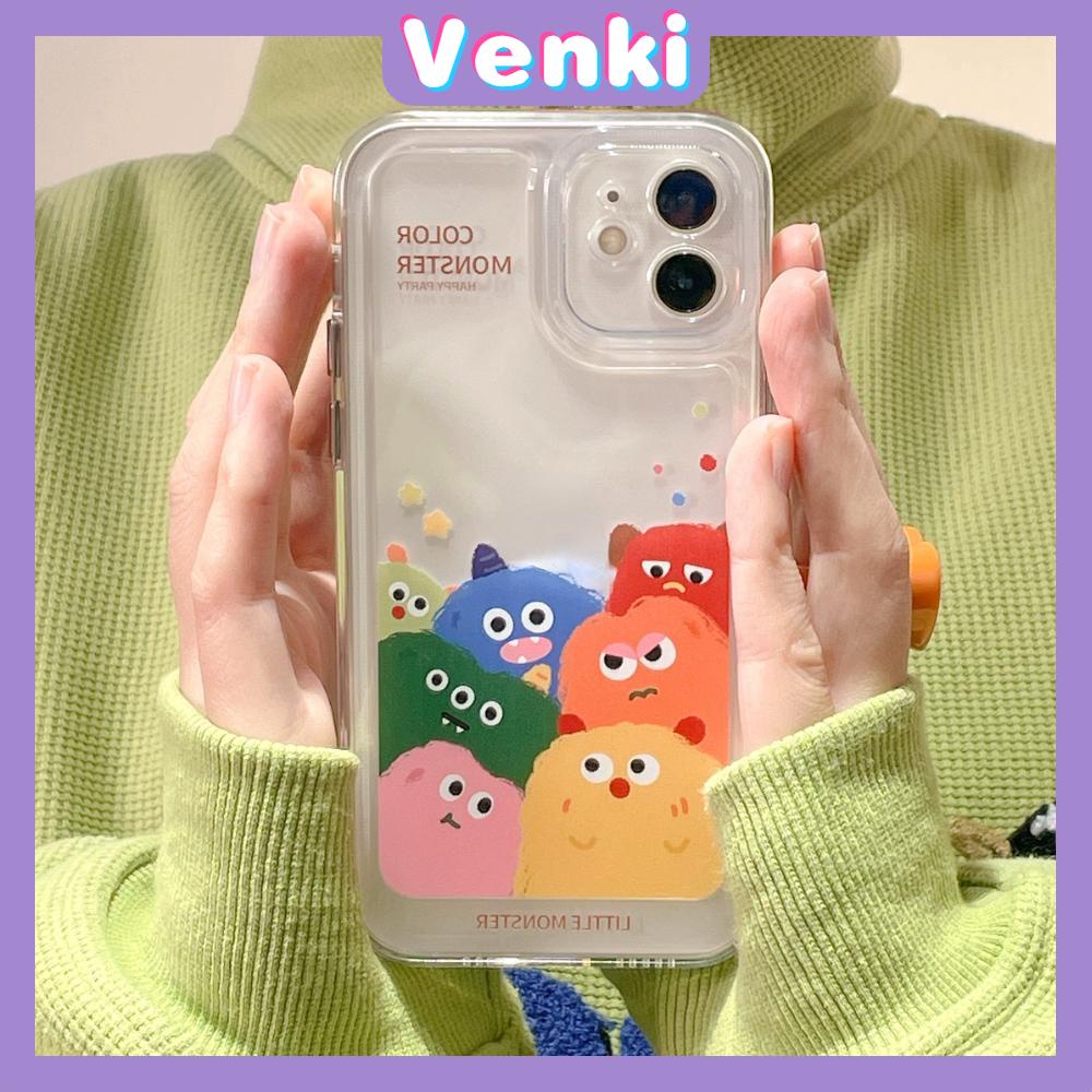 iPhone Case Silicone Soft Case Shockproof Camera Cover Protection Plating Button Cute Cartoon Monster Compatible For iPhone 11 iPhone 13 Pro Max iPhone 12 Pro Max iPhone 7 Plus