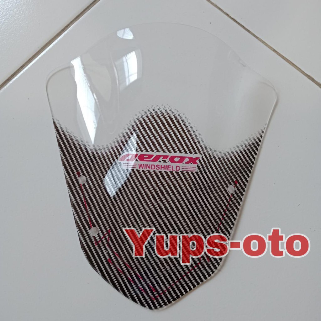 Visor Windshield Carbon Karbon Yamaha Aerox 155 Jenong Kualitas Best Import