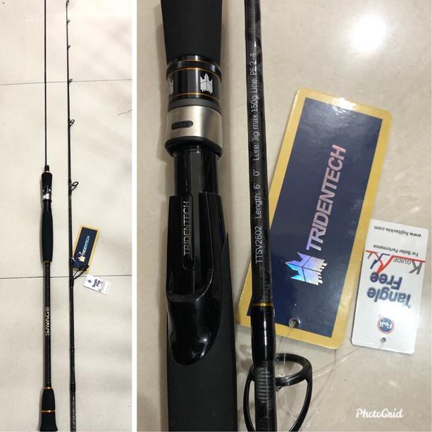 [KODE Y96] Joran Tridentech Savage PE 2-4 Panjang 180cm Jig 150gram Fuji