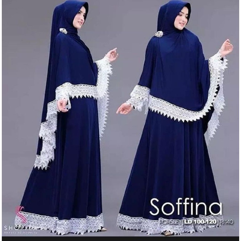 SOFINA SET GAMIS PLUS HIJAB SYARI JUMBO