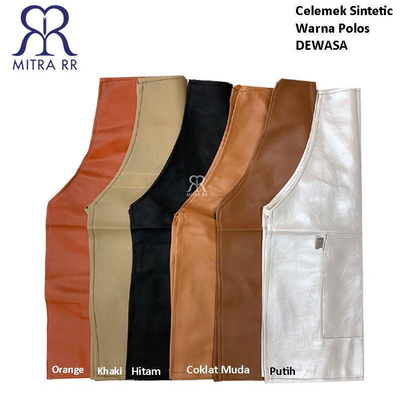 Apron Barista/ Celemek Masak Bahan Kulit Sintetis/ Oscar Leather Anti air Waterproof