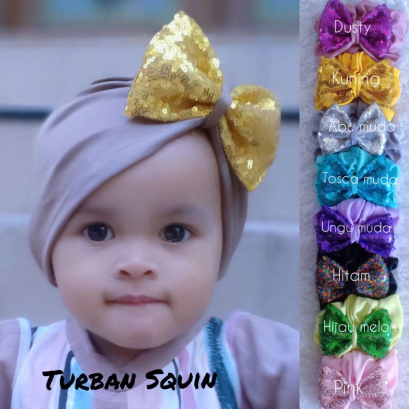 Turban anak Squin blink blink