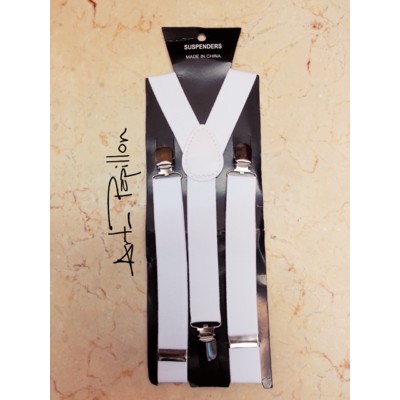 Suspender Putih dewasa Polos lebar 2.5cm