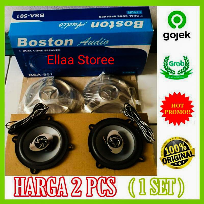 Speaker Mobil Boston Audio BSA - 501 Speaker Mobil 5 Inch Original