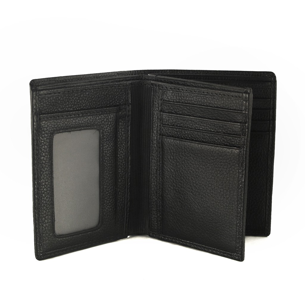 TOKOKOE - Dompet Pria model Berdiri bahan Kulit Premium Dompet Lipat - David Jones 101 Black