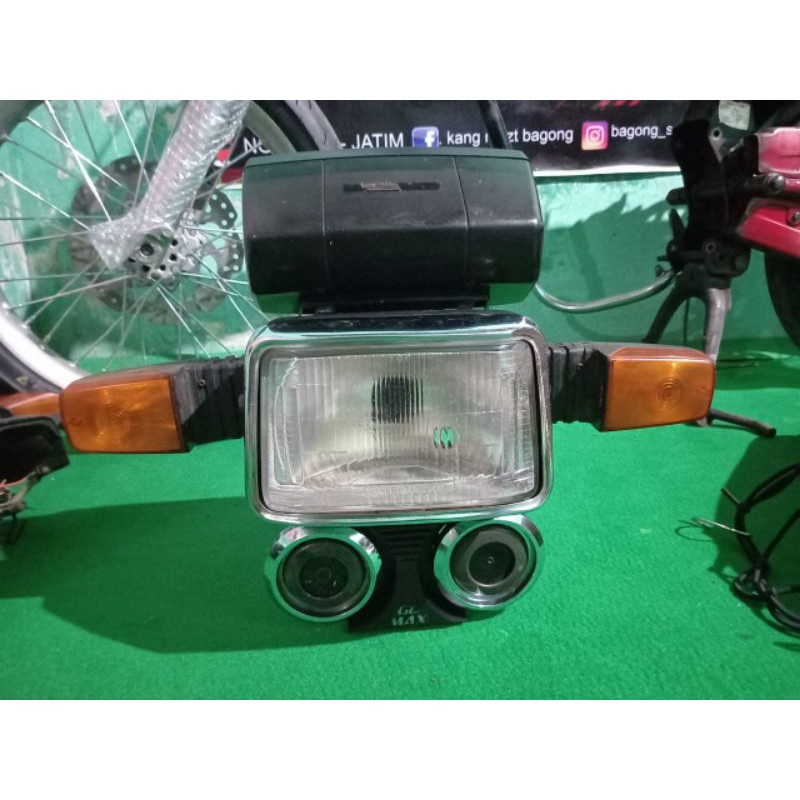 LAMPU SPIDO SET BATOK GLMAX ORIGINAL GL MAX ORI HEADLMAP DEPAN KELAKSON
