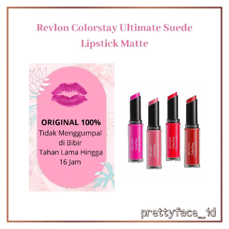 Revlon Colorstay Ultimate Suede Lipstick Kosmetik Bibir Lipstik Matte Cod