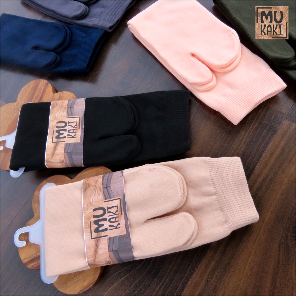 Kaos Kaki Jempol Polos Basic Nylon Premium Mukaki