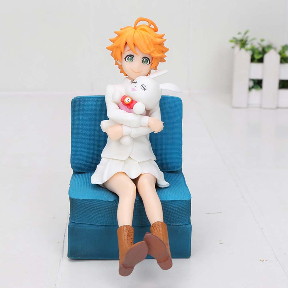 QUINTON Collectible Emma Action Figurine Miniatures Anime Model Figure Model Toys Norman Collection Model Desktop Decorations PVC Emma Home Ornaments The Promised Neverland