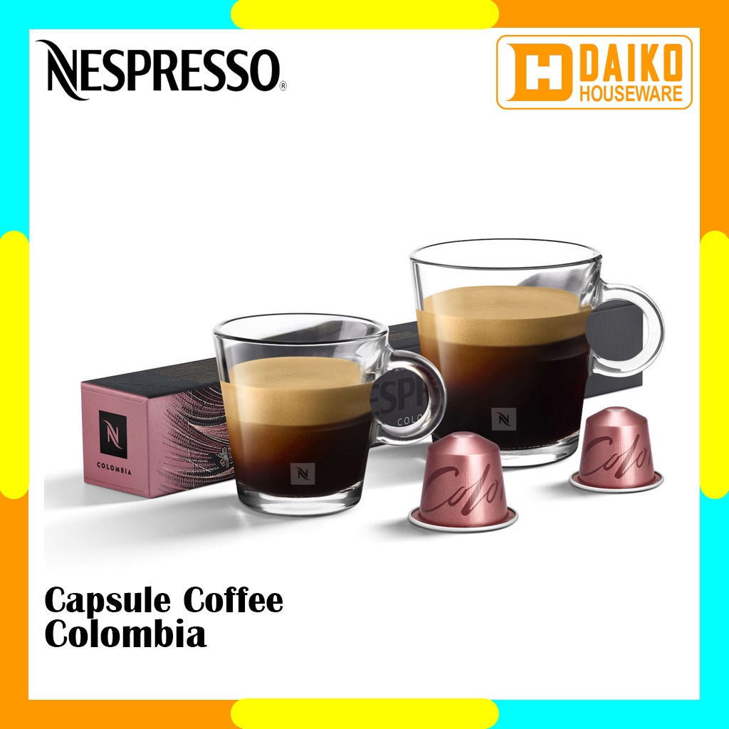 

Capsule Nespresso Colombia Original Nestle 1 Pack - Coffee Master Origins Kopi Kapsul Expired Panjang