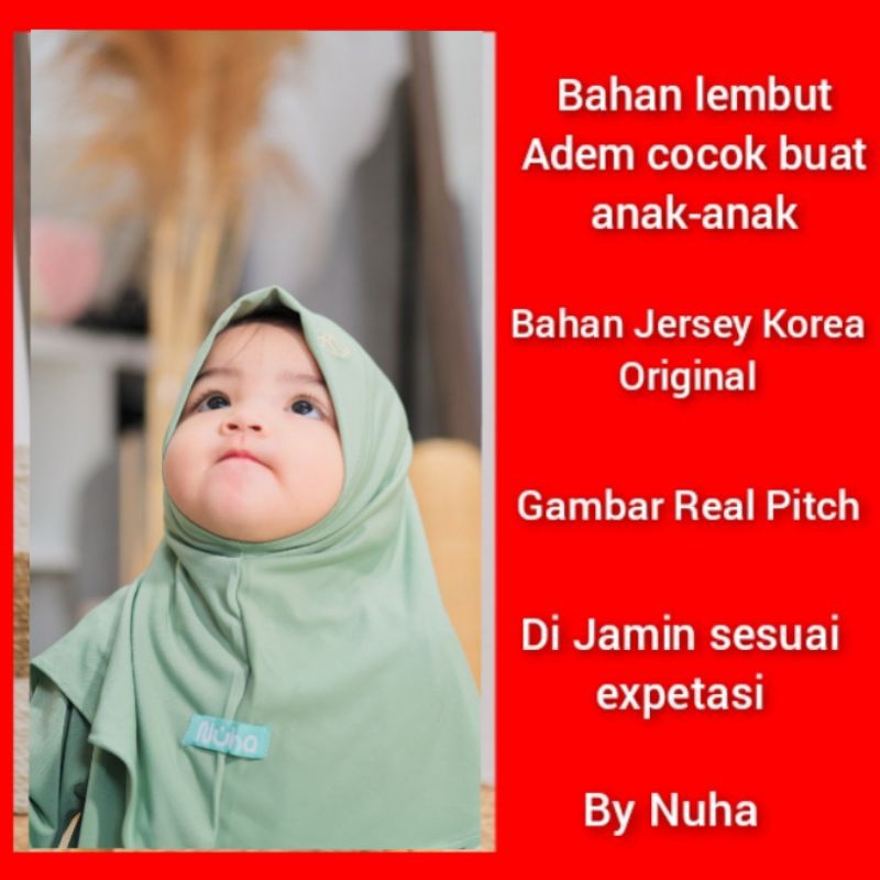 Gamis anak perempuan baju muslim anak perempuan baju gamis anak perempuan Nuha Softgreen M 2 Tahun