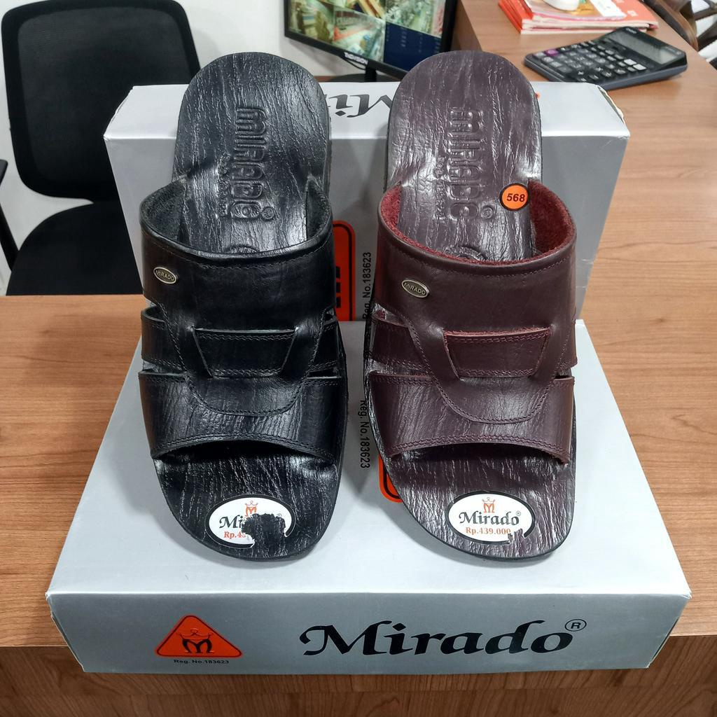 Mirado 568 sandal slide pria kulit asli classic series sandal pria mirado kulit asli original