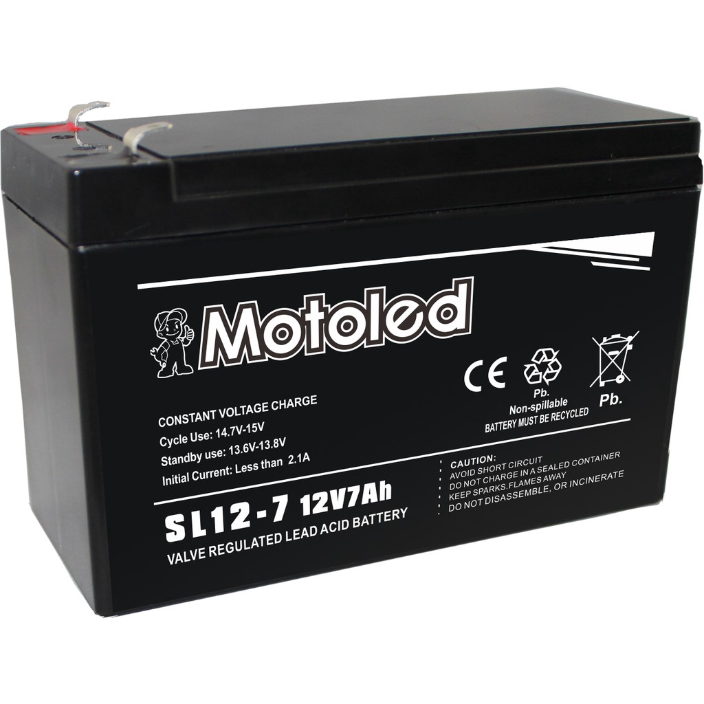 Baterai Motoled Aki Kering SL 12v 7Ah VRLA Baterai Aki Kering UPS