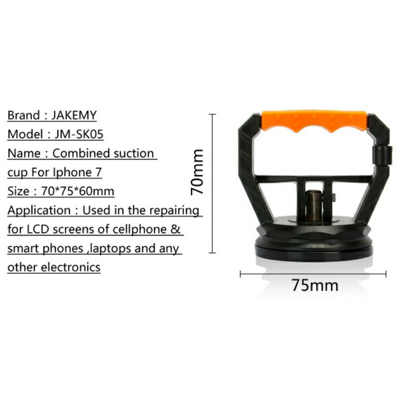 Jakemy Powerful Suction Bracket Alat Pembuka Layar Smartphone - JM-SK05