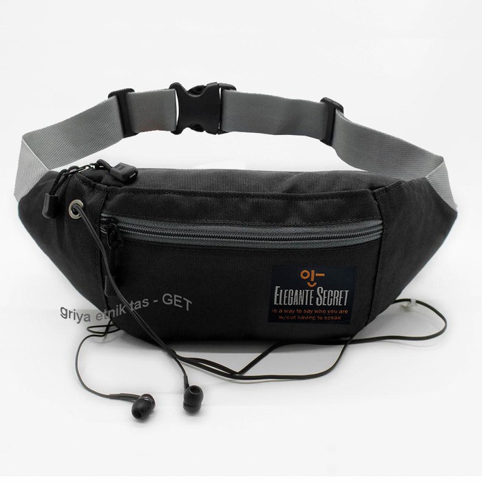 Tas pinggang Pria Mini Fourty four 44 Lubang kabel Headset - Waistbag
