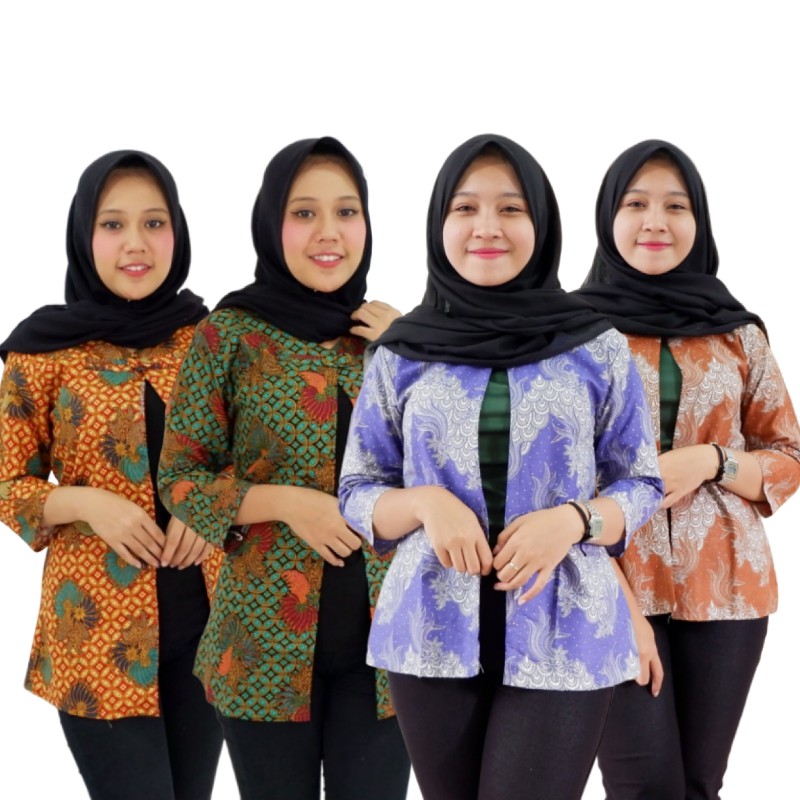 Airy Batik BLAZER WANITA ATASAN BATIK CANTIK MODERN OUTER OUTWEAR