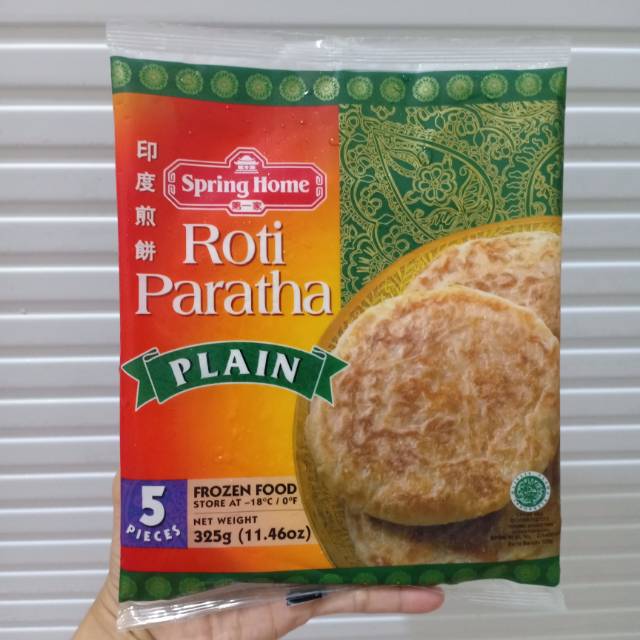 

Spring Home Roti Paratha Plain 325 gram isi 5 pcs Spring Home