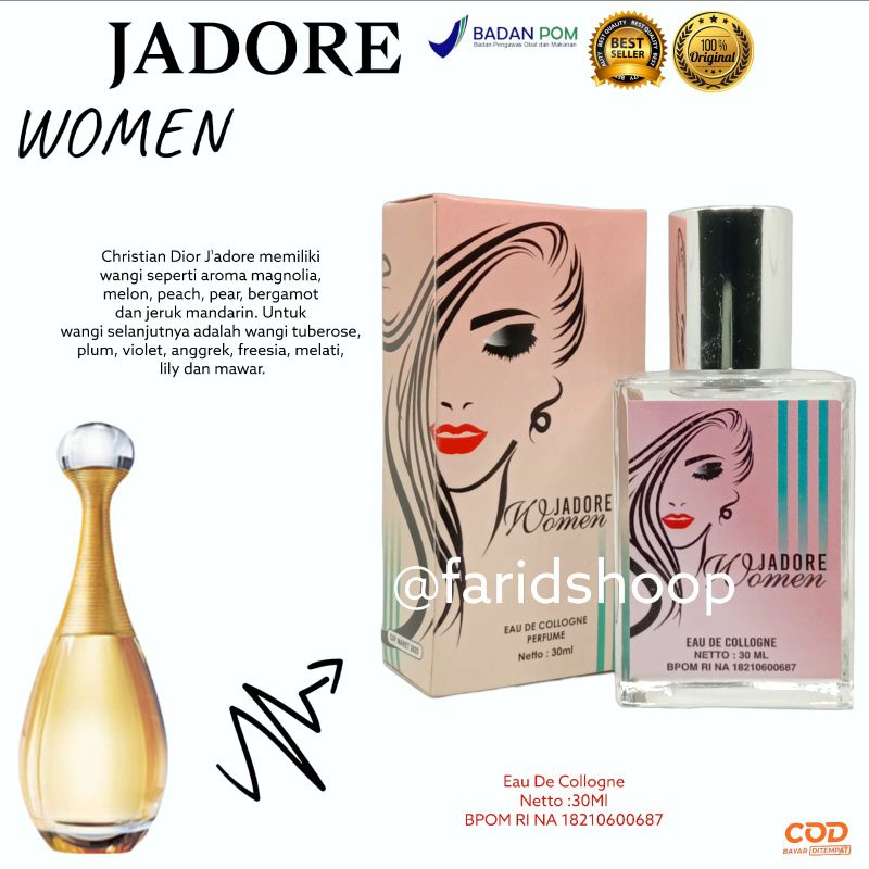 PARFUM WANITA DIOR JADORE PARFUM CEWEK REMAJA PEREMPUAN CRISTIAN DIOR PARFUM JADORE ORIGINAL PARFUM 