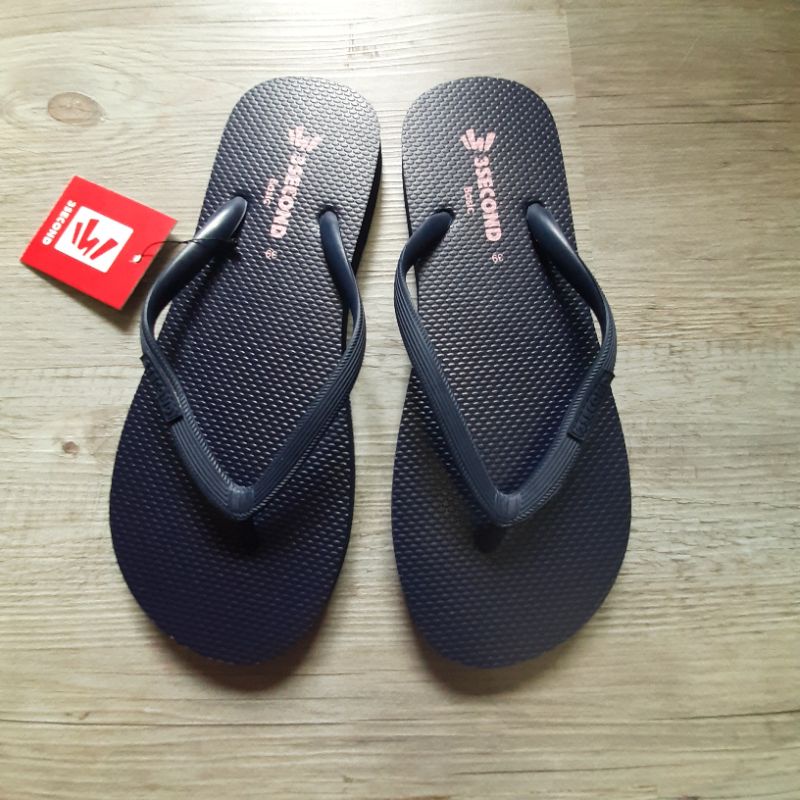 Sandal Jepit Wanita 3second Biru Navy