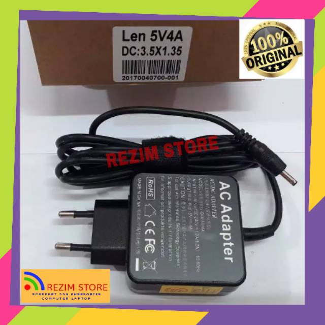 Charger Adaptor Lenovo Ideapad 100S,ideapad Miix 3 Dc 3.5x1.35 originl