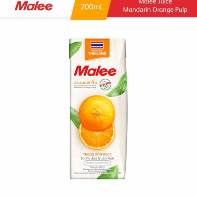 

Malee Mandarin Orange Juice 200ml - Jus Jeruk Mandarin