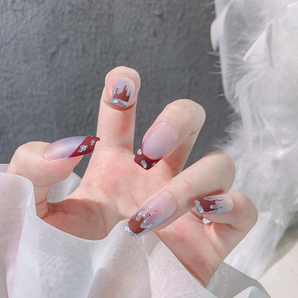 MXBEAUTY Stiker Nail Art Anti Air Smiley Face Bintang Love DIY Dekorasi Nail Art