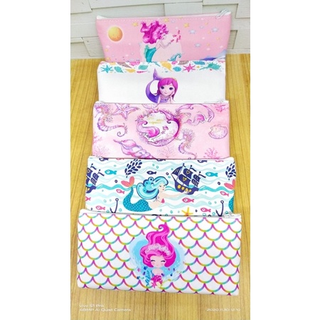 

pencil Case sleting canvas mermaid satuan