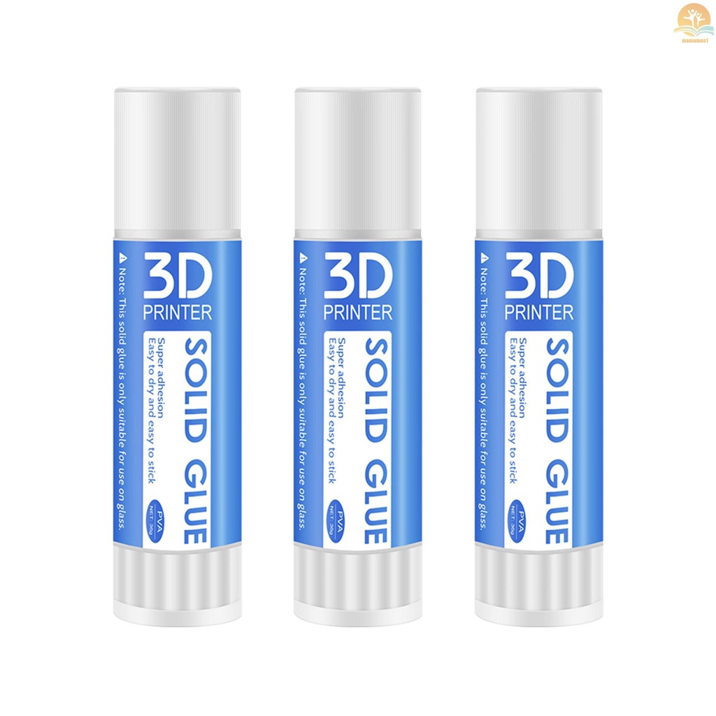 3pcs 3D Printer Solid Glue Stick Anti Edge Warping Adhesive Glue Non-toxic Washable for Hot Bed Platform Glass Plate