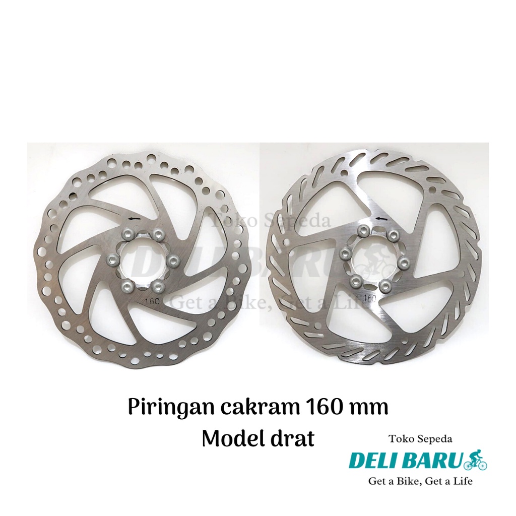 Piringan rem cakram model DRAT ukuran 160 disc brake sepeda anak, BMX, lipat, MTB