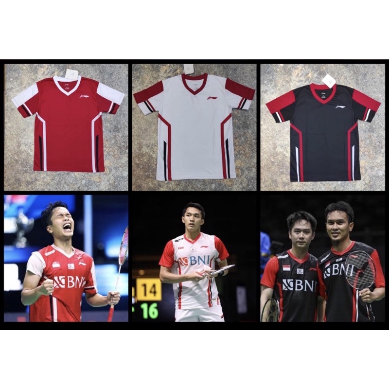 Jersey badminton bulu tangkis printing stabilo terbaru