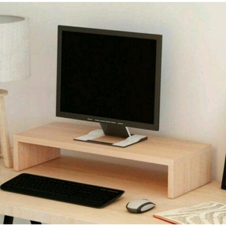 meja kayu stand laptop monitor murah