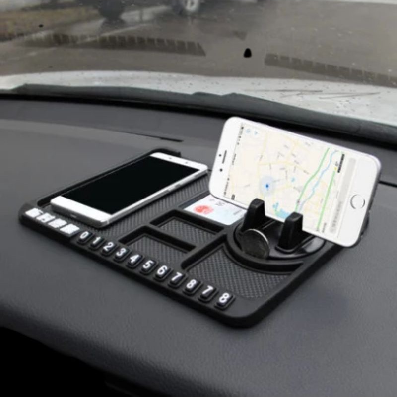 Holder hp multifungsi anti slip untuk dashboard mobil