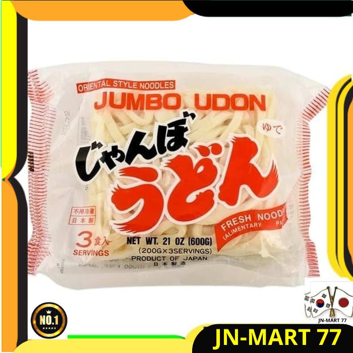 

MAKANAN JEPANG/JAPANESE FOOD/MIE UDON JUMBO TAKAMORI 3 PCS- 600 GR ORI