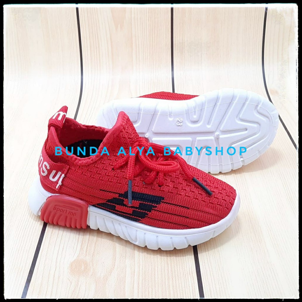 SALE Sepatu Anak Import Sekolah Cowok Cewek Sneakers MERAH Trendy Keren Nyaman Dipakai  Sepatu Anak Paud Unisex Size Lengkap